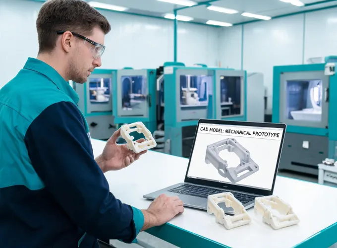 Engineer reviewing additive manufacturing quote